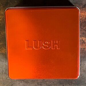 LUSH Empty Red Square Tin for Gifting, Storage, Display or Collecting #1